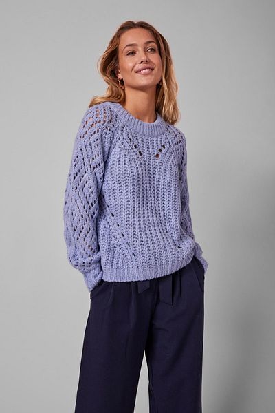 Y.A.S. Pullover - Lila - Regular Fit
