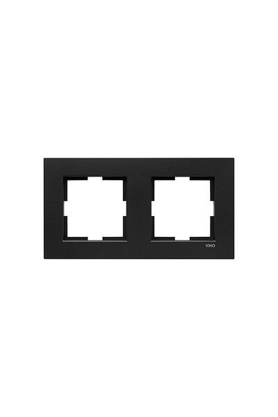 Tamer Elektrik Viko Artline Novella Black Double Frame92190652