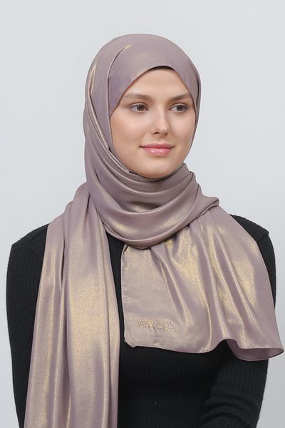 Altobeh Βραδινό φόρεμα Glitter Chiffon Shawl-Light Maron