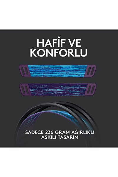 logitech G535 Lightspeed Wireless Gaming Headset Siyah