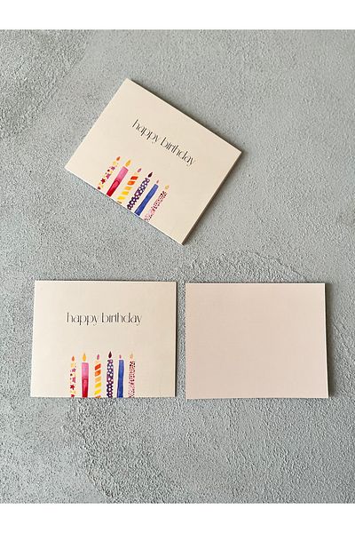 Meyofficial Happy Birthday Written Gift Card 8*10 Cm