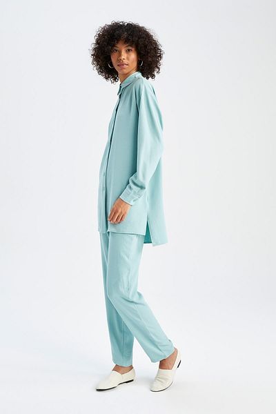 DeFacto Regular Fit Long Sleeve Shirt Tunic