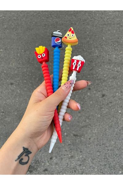 Planet Butik Fast Food Versatil Pen with Head