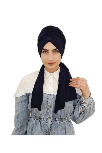 Ayselcehobi Women's Design Bonnet Navy Blue