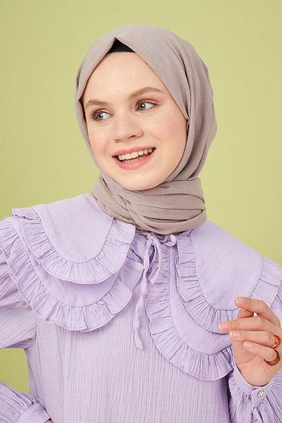Madame Polo Βαμβακερό σάλι Stonewashed - Mink