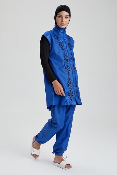 DeFacto Stickerei-detaillierter Hijab-Burkini-Badeanzug