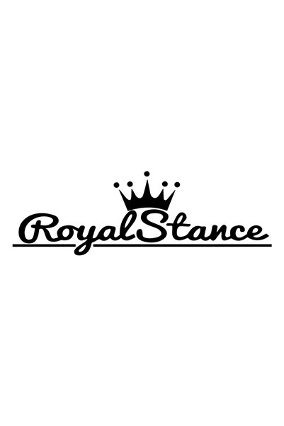 Bak Karıştır ملصق Royal Stance مقاس 60x18 سم لون أسود