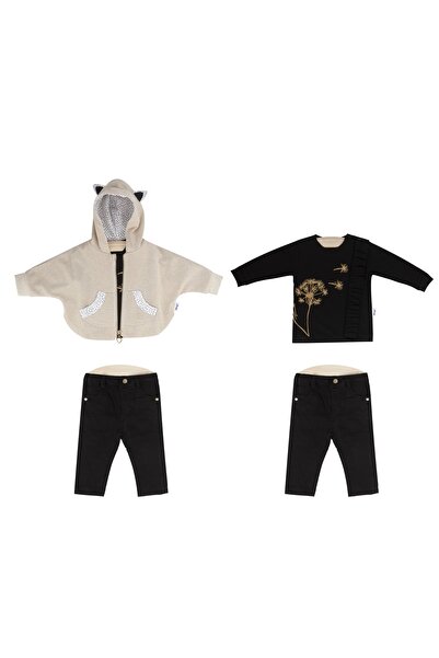 Wogi Kız Bebek 3 Lü Eşofman Takımı