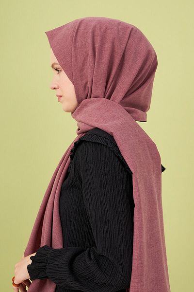 Madame Polo Βαμβακερό σάλι Stonewashed - Blueberry