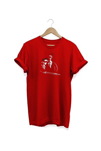 FECCY Tricou digital cu imprimeu sabie, 100% bumbac