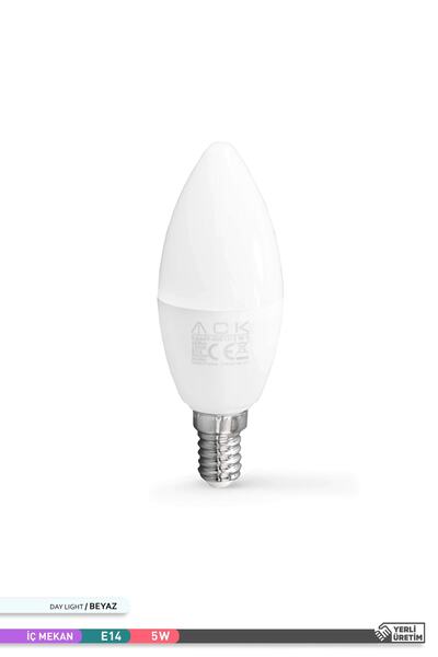 ACK Led Mum Ampul 6500k Beyaz Işık 220v 5w E14