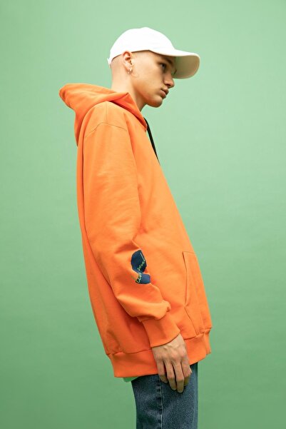 DeFacto Coool Oversize Fit Kapüşonlu Baskılı Sweatshirt
