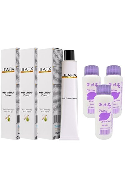 Lilafix Saç Boyası Beyaz Gri-0/02 60 Ml. H.a.ss Oksidan 60 Ml. (3'ER ADET)