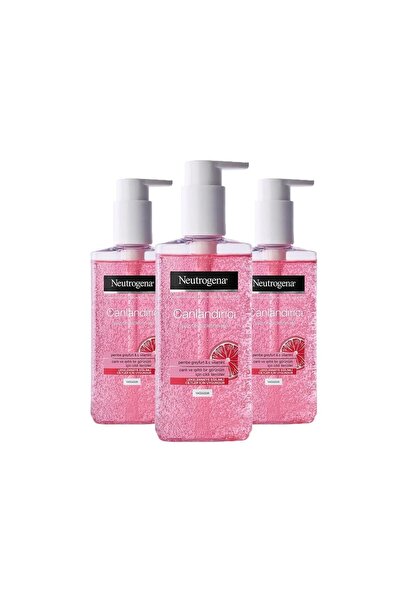 Neutrogena Canlandırıcı Yüz Yıkama Jeli Pembe Greyfurt 200 Ml X 3