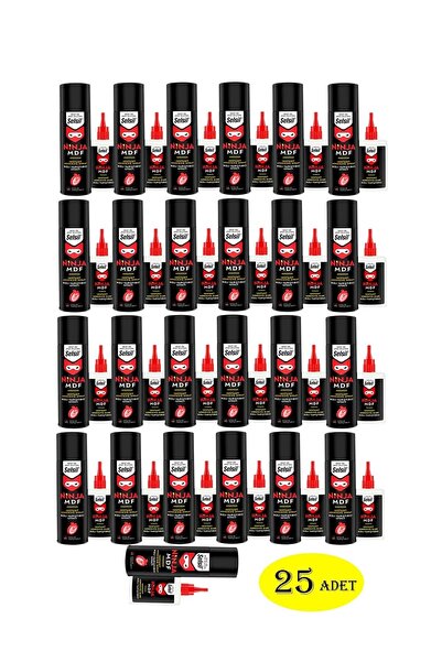 Selsil Ninja Mdf Hızlı Yapıştırıcı 25 Adet 200 Ml+50 Gr (1 Koli)