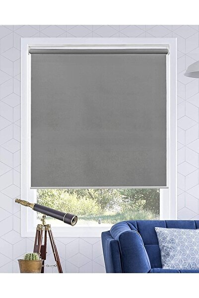 İREMKARAHOME Mat Gri Stor Perde