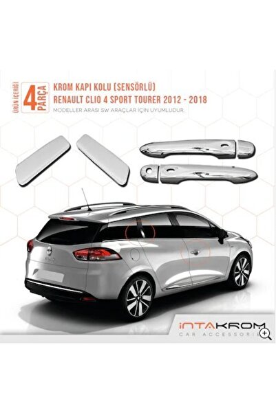 İntachrom Renault Clio 4 Sport Tourer Icon Krom Kapı Kolu Sw / 2012 -2018