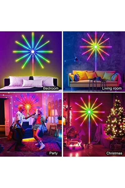 gaman Bluetoothlu Animasyonlu Rgb Led Yıldız Kayar Led Işık 5v Usb Girişli Sese Duyarlı Rengarenk