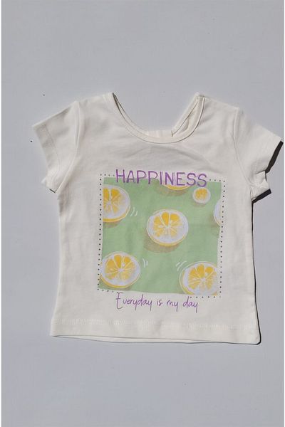 Çikoby Girl's Cotton Lemon Printed Blouse