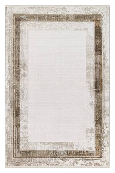 İpek Halı Ipek Mekik Halı Allures 12057 Krem Modern Salon Halısı