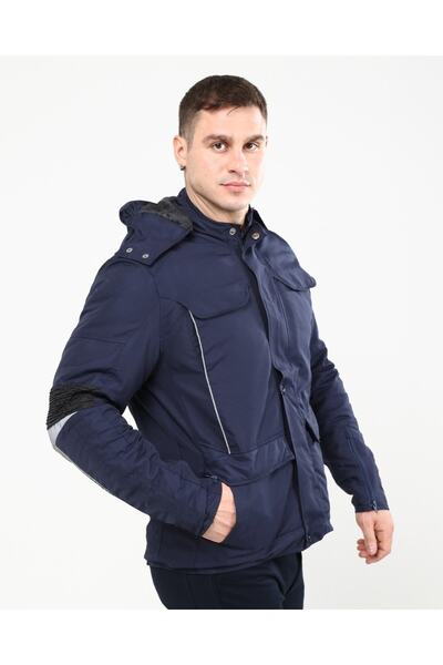 MUALTA Outdoor Reflektörlü Laci Kapişonlu Motorcu Montu