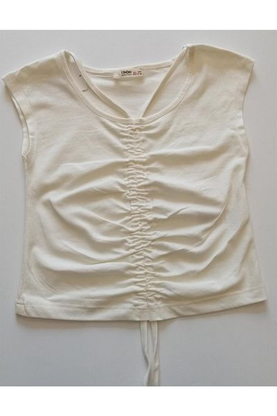 Çikoby Girl's Gathered Front Blouse