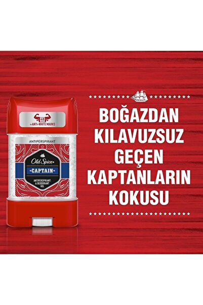 Old Spice Erkek Deodorant Captaın Stick Jel 70 Ml X 3 Adet