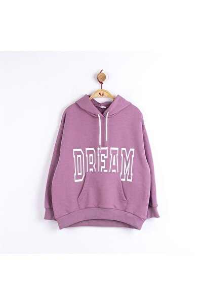 NK Дівчачий капюшонний светр з кишенями для кенгуру