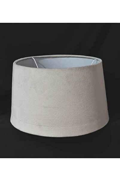 TEKAY AYDINLATMA Krem Kumaşlı Lambader Başlığı 40 Çap
