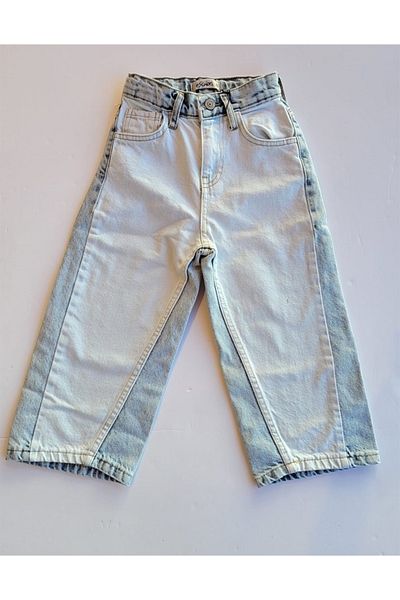 Escabel Girl's Wide Leg Two Color Jeans