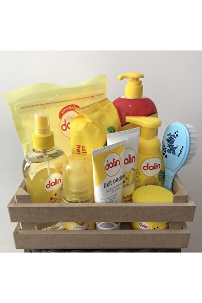 Dalin Kasalı Hoşgeldin Bebeğim Seti (ERKEK) 9 Parça-tarak Hediyeli