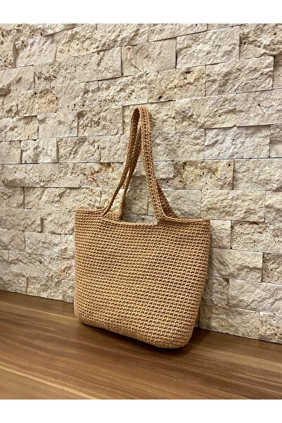 Rabika Tote Model Pamuk Makrome Çanta
