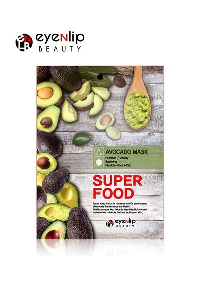 Eyenlip Beauty قناع ورقي لتفتيح وترطيب البشرة بخلاصة الأفوكادو