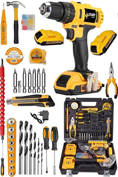 Sturdy Japon Technolo 58v8ah Lion Çift Akülü Metal Şanzuman Turbo Şarjlı Matk...