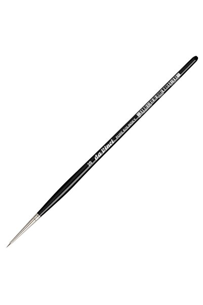 Da Vinci : Kolinsky Kızıl Samur Kılı Yuvarlak Ekstra Kısa Rötuş Fırçası : Seri 1505 : No:2/0