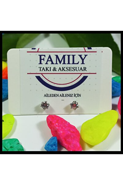 Zirkon Taşlı Silver Renk Paslanmaz Ve Kararmaz Çelik Küpe