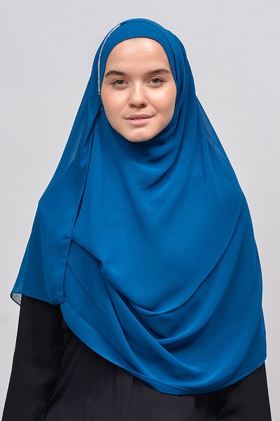 Altobeh Έτοιμο Πρακτικό Πέτρινο Μαλαισιανό Hijab Chiffon Shawl-Light Petroleum