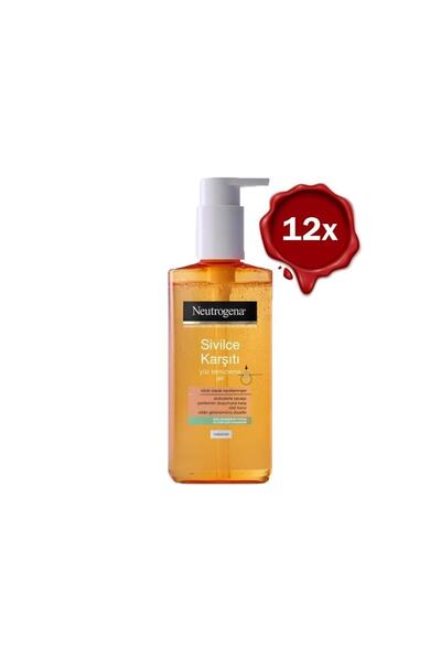 Neutrogena جل تنظيف الوجه الخالي من الزيوت المضاد لحب الشباب 200 مل × 12