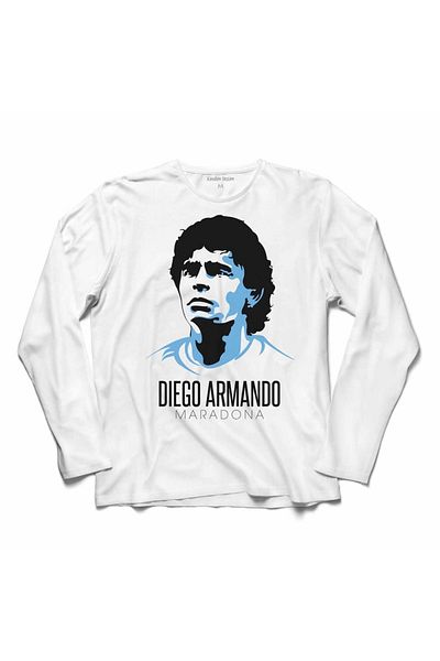 Kendim Seçtim Μακρυμάνικο μπλουζάκι Maradona Diego Armando Maradona Μπλουζάκι με στάμπα