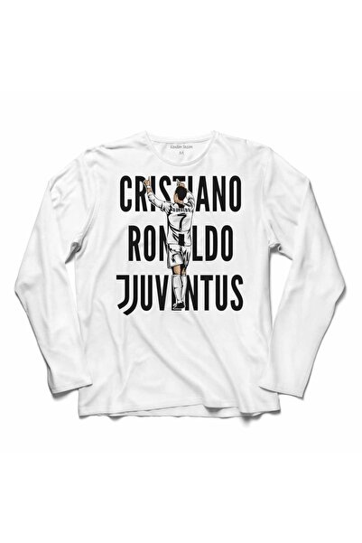 Kendim Seçtim Kristijano Ronaldo CR7 Air Juventus majica dugih rukava Štampan...