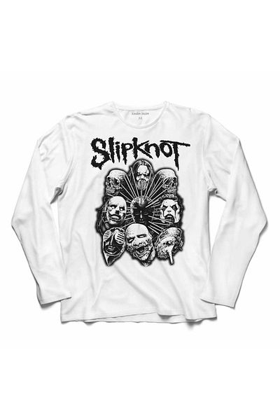 Kendim Seçtim Slipknot Rock Band Stablished 1995 Tricou cu mânecă lungă Tricou imprimat