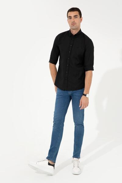Pierre Cardin Siyah Slim Fit Gömlek