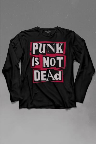 Kendim Seçtim Punk nije mrtav rok grunge muzika majica dugih rukava Štampano ...
