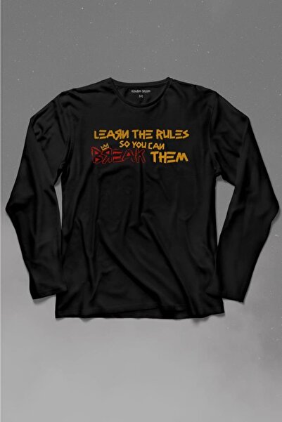 Kendim Seçtim Nauči pravila, prekrši ih Majica dugih rukava Štampano T-shirt