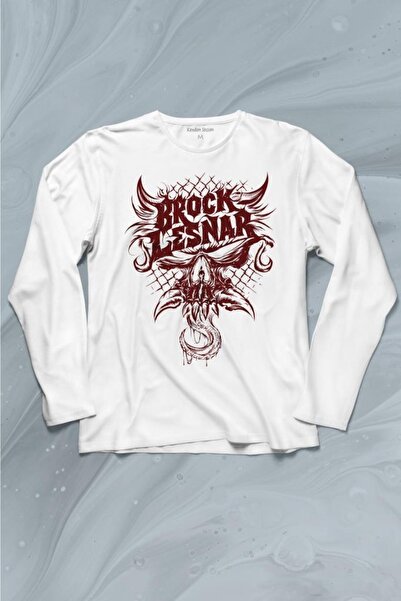 Kendim Seçtim Brock Lesnar Logo WWE UFC Američka Rvanja Sportska Majica Dugih...