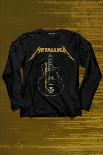 Kendim Seçtim Metallica Iron Cross gitaristička majica dugih rukava Štampano ...