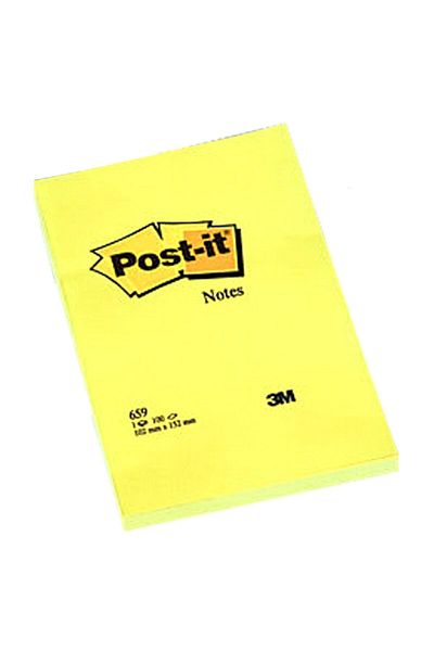 Yerli ورق ملاحظات لاصق Post-It 659 أصفر 102X152 مم
