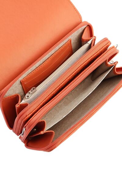 CENGİZ PAKEL Luna Women's Shoulder Bag - Brick Color, Model 65263g