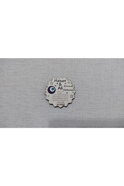 Kara Bilişim Davetiye 6 Cm Sünnet Düğünü Magnet Söz Nişan Nikah Düğün 25 Adet