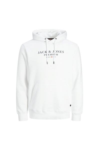 Jack & Jones Ανδρικό φούτερ με λευκή κουκούλα Jack Jones Jprbluarchie